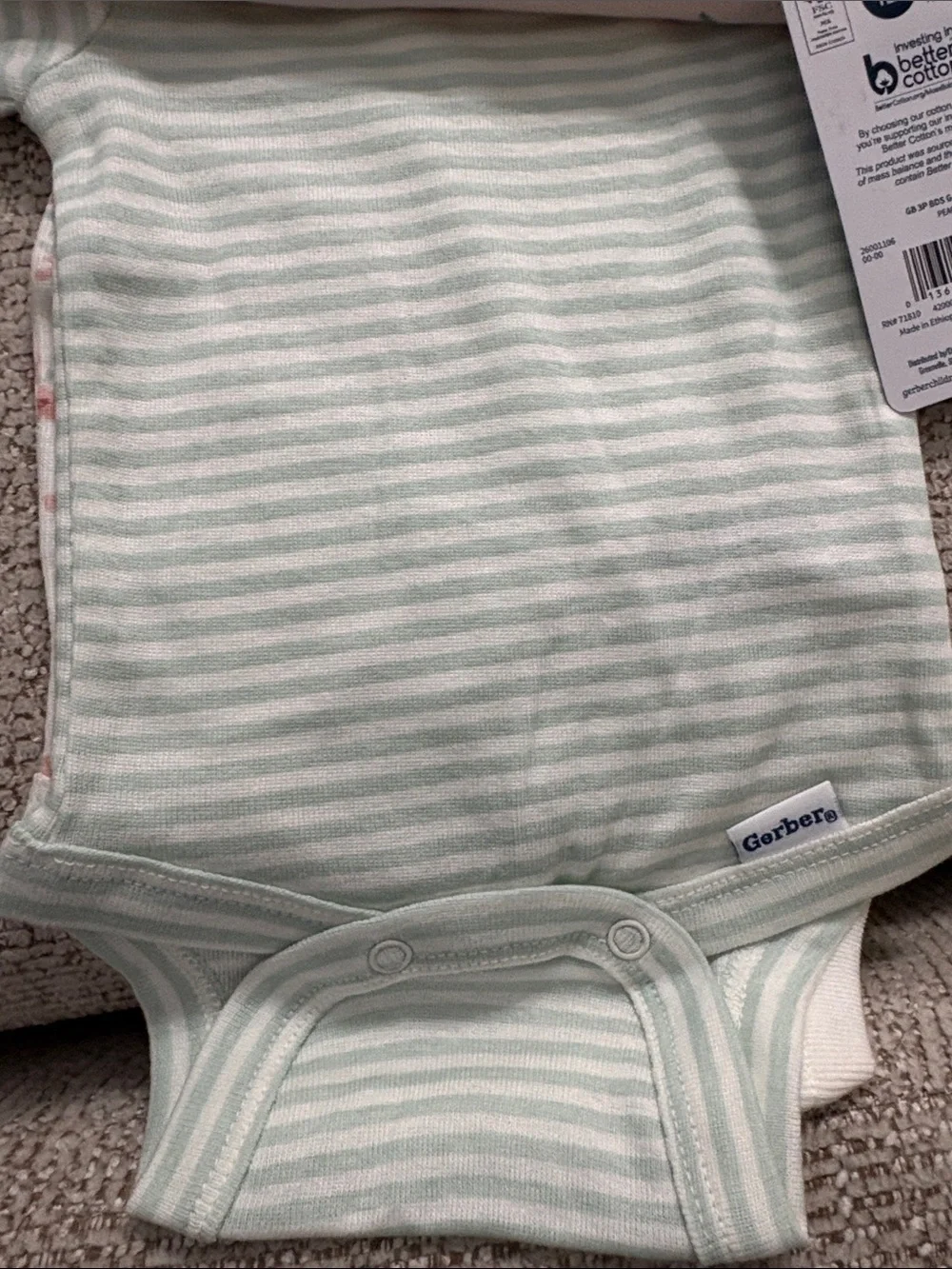 NWT 6 Gerber Baby Girls Onesies NB and  1-3 pack Carters Onesies 3m